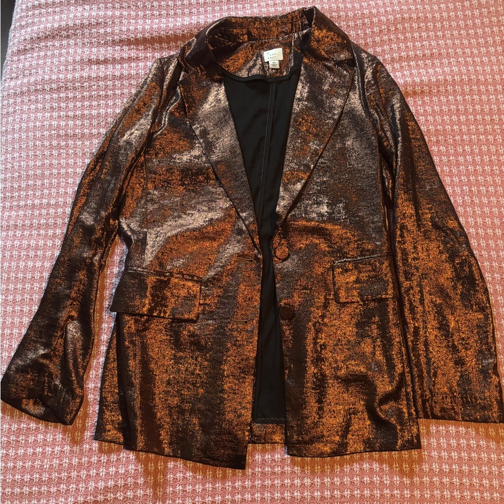A NEW DAY Metallic Brown Women's Blazer XS